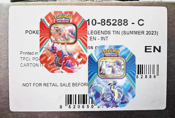 Pokémon TCG: Paldea Legends Summer Tin 2023 Case